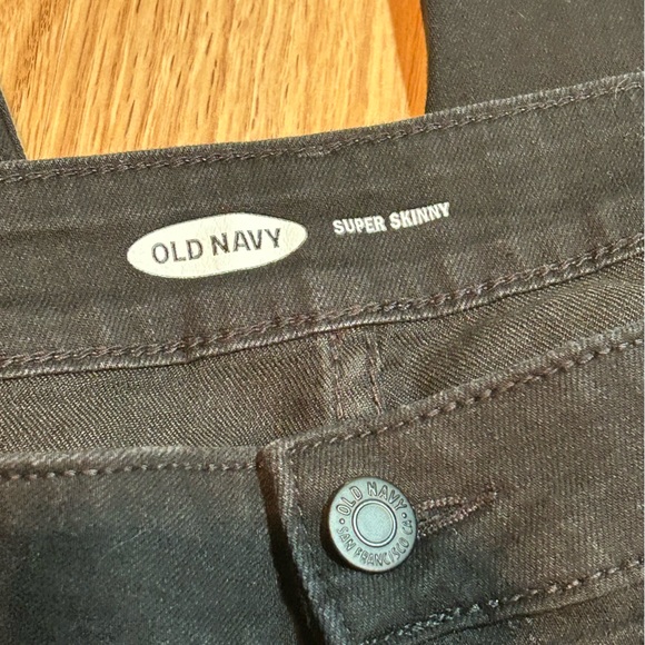 Old Navy super skinny black denim jeans 16 - Picture 3 of 4